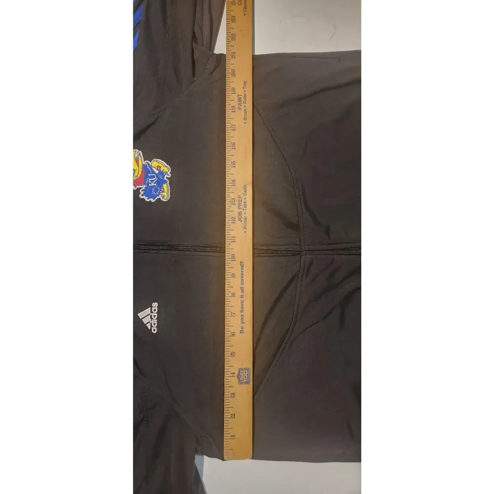 New Men's Adidas Kansas Jayhawks Sweater Hoodie Black